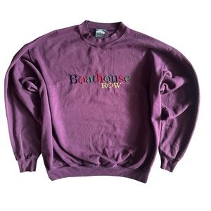 Boathouse Row Women’s Embroidered Crewneck Sweatshirt – Made in Canada – Size XL